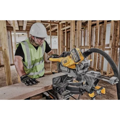 Scies à onglets 54 V XR FLEXVOLT 305 mm + batterie 9/3 Ah + chargeur DEWALT DCS781X2-QW photo du produit Secondaire 19 L
