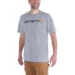 T-shirt manches courtes CORE LOGO TL gris - CARHARTT - S1103361034L pas cher Secondaire 1 S