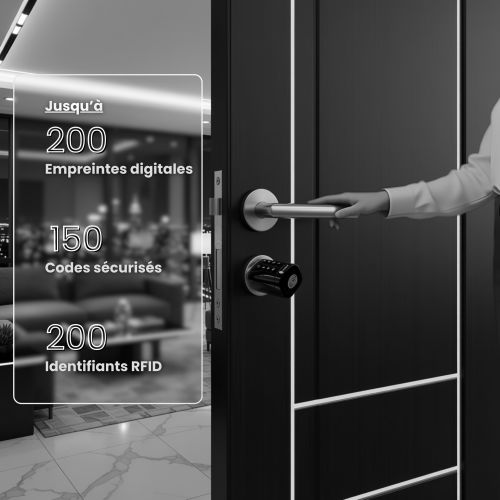 OnekeeBlack : Serrure connectée & Biométrique NEXKEE pas cher Secondaire 4 L