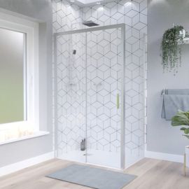 Porte de douche coulissante SMART Design sans seuil normes PMR