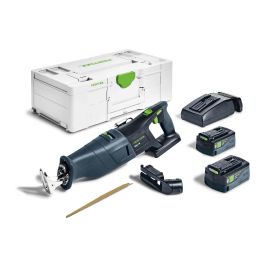 Scie sabre 18V Festool RSC 18 5,0 EB-Plus + 2 batteries 5 Ah + chargeur rapide + coffret Systainer 3 - 576948 photo du produit Principale M