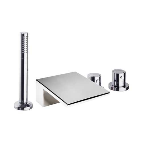 Ensemble bain-douche thermostatique sur gorge avec bec AROLA 263304TM - RAMON SOLER - 26C302909 pas cher