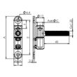 Paumelle fiche Ø13mm hauteur 83mm finition époxy blanc - MONIN - 654020 pas cher Secondaire 1 S