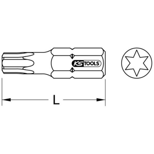 Embout Torx TORSIONPOWER T40 KS TOOLS 918.3535 photo du produit Secondaire 1 L