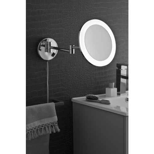 Miroir grossissant (x3) lumineux mural rond 21,5cm - PRADEL - 56017 pas cher