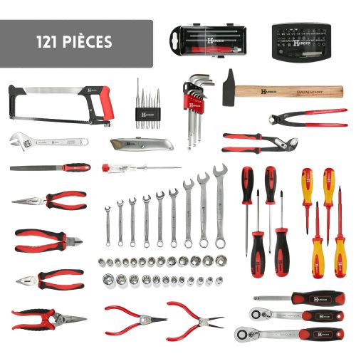 Mallette outils aluminium 110 pièces