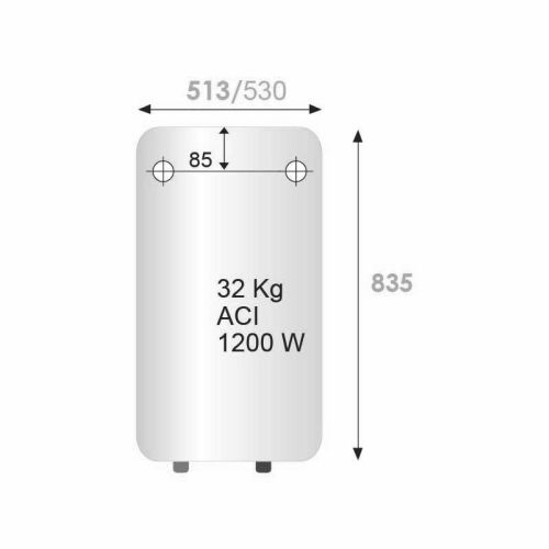 Chauffe-eau électrique vertical mural DURALIS 100L ACI hybride - THERMOR - 251072 pas cher Secondaire 1 L