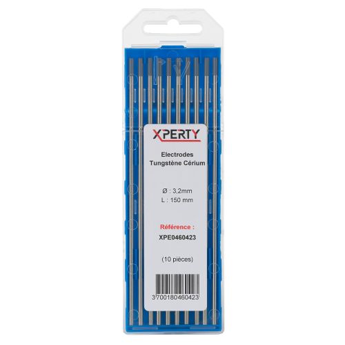 Electrode tungstène cérium diamètre 3,2mm (BTE 10) - XPERTY - XPE0460423 pas cher Secondaire 1 L