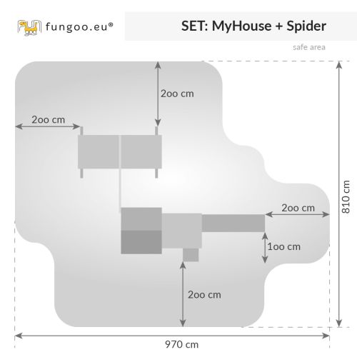 Aire de jeux Myhouse Spider - FUNGOO - 03512PT pas cher Secondaire 2 L