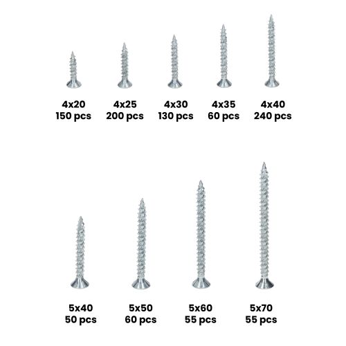 Coffret de 1000 vis agglomérées à tête fraisée zinguée 6 lobes internes - ULTIMA - GRAPPACK02 pas cher Secondaire 5 L