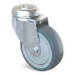 Roulette Uniroll caoutchouc grise à trou central pivotante 50 mm GUITEL HERVIEU 701903 photo du produit