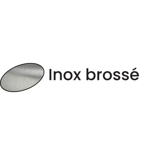 Béquille double sur rosace étroite inox Jade 1294 - Héraclès - B-INOX-RE03 pas cher Secondaire 6 L