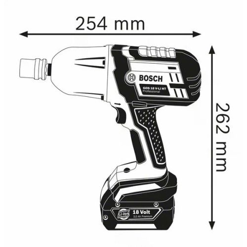 Boulonneuse 18V GDS 18 V-LI HT Professional (sans batterie ni chargeur) + coffret L-BOXX BOSCH 06019B1302 photo du produit Secondaire 1 L