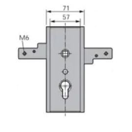 Serrure de garage verouillage horizontal sans ressort &eacute;paisseur 18 mm WSS 16560000010 photo du produit Principale M