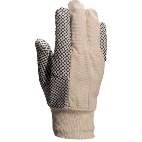 Gant de travail coton picots beige/noir T8 - DELTA PLUS - CP14908 pas cher