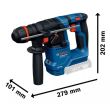 Perforateur avec mandrin Onechuck 18 V GBH 18V-18 X Professional (sans batterie ni chargeur) + coffret L-BOXX BOSCH 0611927102 photo du produit Secondaire 1 S