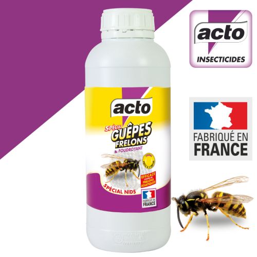 Liquide spécial nids guêpes et frelons 1 l ACTO INSECTICIDES GUEP2 photo du produit Secondaire 1 L