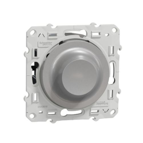 Mécanisme variateur de lumière ODACE standard aluminium SCHNEIDER S530519 photo du produit
