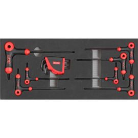 Module mousse 1/3 Sam outillage de 16 clés mâles emmanchées Torx® - 66-PTJ16MM pas cher Principale M