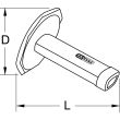 Poign&eacute;e de protection pour burins 26 x 7 mm KS TOOLS 162.0443 photo du produit Secondaire 2 S