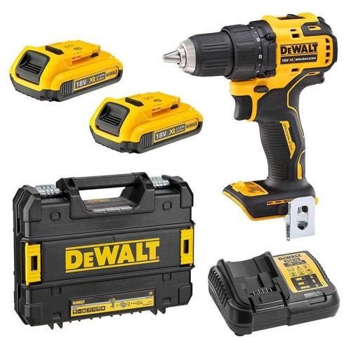 Perceuse-visseuse 18 V XR Brushless + 2 batteries 2 Ah + chargeur + coffret TSTAK DEWALT DCD708D2T-QW photo du produit Secondaire 1 L