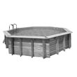 Piscine OCEA 580 H130cm liner gris 75/100 - UBBINK - 7504734 pas cher