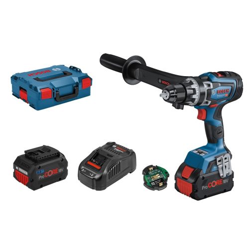Perceuse visseuse 18 V GSR18V-150 C Biturbo + 2 batteries 8.0 Ah + chargeur + L-BOXX BOSCH 06019J5005 photo du produit