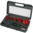 Coffret de 6 scies à cloches diamètre 22 à 68 mm KS TOOLS 129.5550 photo du produit Secondaire 2 S