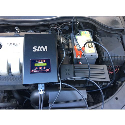 Chargeur de batterie multifonction 12 V SAM OUTILLAGE CHB-12D photo du produit Secondaire 1 L