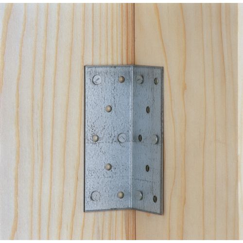 Equerre d'assemblage &agrave; visser large 40 x 40 x 100 x 2 mm galvanis&eacute; ALBERT 335755 photo du produit Secondaire 2 L