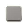 Poussoir NO PLEXO 10 A avec enjoliveur finition gris LEGRAND 069540L photo du produit Secondaire 1 S