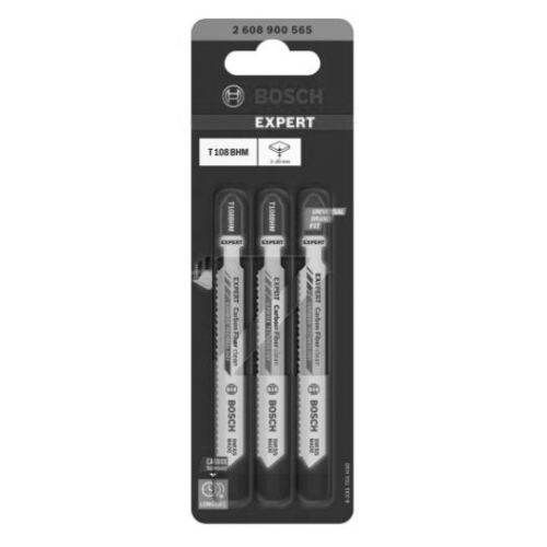 Lames de scie sauteuse L92mm Expert Carbon Fiber Clean T 108 BHM pack de 3 - BOSCH - 2608900565 pas cher Secondaire 6 L