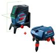 Laser combiné Bosch GCL 2-50CG (Vert) + batterie 2.0 Ah + chargeur + L-BOXX + support RM3 photo du produit