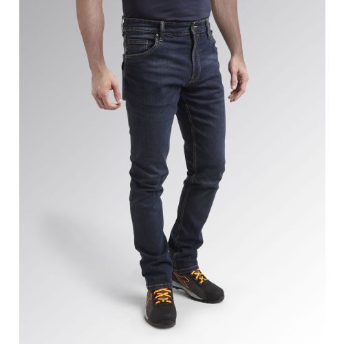 Pantalon de travail en jean STONE 5 PKT DIRTY WASHING noir délavé T36/38 (US28) - DIADORA SPA - 702.170750 pas cher