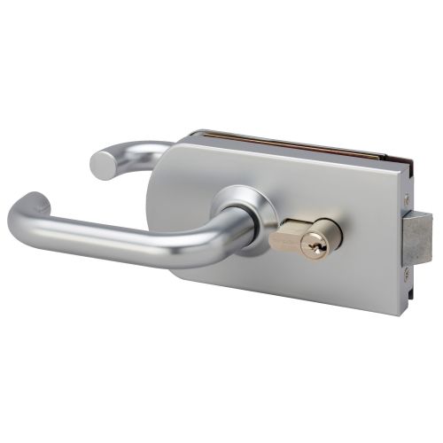 Serrure de milieu réversible 9845R40 aluminium naturel METALUX NM9845R400 photo du produit