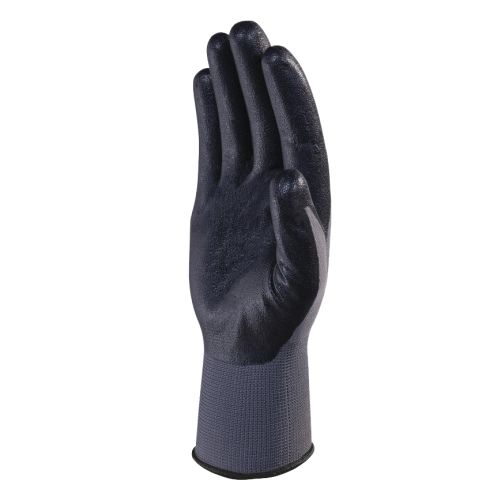 Gant tricoté en polyester enduit mousse nitrile VE722 gris/noir T7 DELTA PLUS VE722NO07 photo du produit Secondaire 1 L