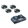 Pack de 2 machines 18 V (DHR264 + DHP481) + 4 batteries 5 Ah + chargeur + coffrets MAKPAC MAKITA DLX2101PTJ photo du produit Secondaire 3 S