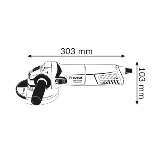 Meuleuse angulaire 1100W GWS 11-125 125mm en boîte carton - BOSCH - 060179D002 pas cher Secondaire 1 L