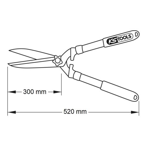 Taille-haie BERYLLIUMPLUS L 520 mm KS TOOLS 962.9033 photo du produit Secondaire 1 L