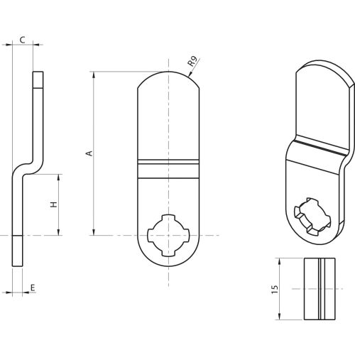 Came coudure 4929-30 F2 cambr&eacute;e - RONIS - 73123 pas cher