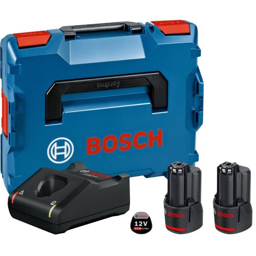 Scie circulaire 12V GKS 12V-26 + 2 batteries 2 Ah + chargeur en coffret L-BOXX BOSCH 06016A100D photo du produit Secondaire 2 L