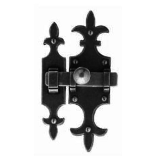 Targette 679 140x40mm gâhce 115x23mm noir - BOUVET - 23313 pas cher