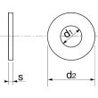 Rondelle plate M inox A2 NFE 25514 3X8X0,8 boîte de 200 - ACTON - 625013 pas cher Secondaire 2 S