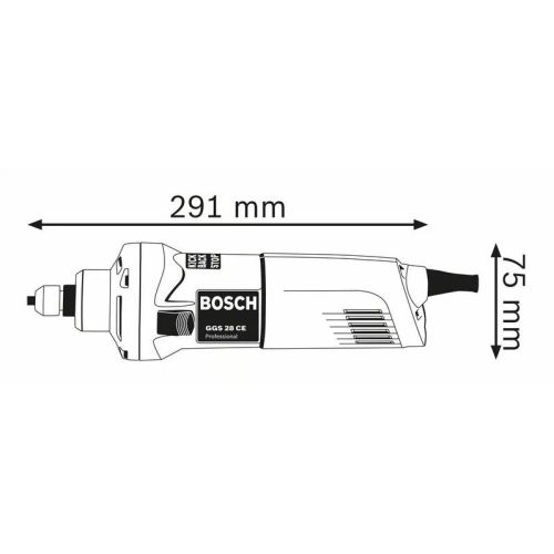 Meuleuse droite GGS 28 CE Professional 650W - BOSCH - 0601220100 photo du produit Secondaire 4 L