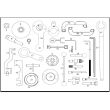 Module d'outils de calage VAG 27 pièces KS TOOLS 711.1133 photo du produit Secondaire 1 S