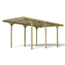 Carport en bois JEAN Forest Style pour 1 voiture 14,2 m² - 4919 photo du produit Principale M