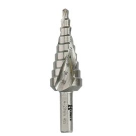Fraise étagée à goujure hélicoïdale HSS 4 à 20mm - HANGER - 153420 pas cher Principale M