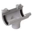 Naissance centrale &agrave; joint 50 mm TECHTAN pour goutti&egrave;re demi-ronde LG16 NICOLL NC16 photo du produit