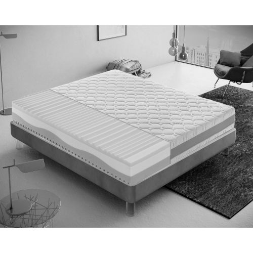 Matelas à mémoire de forme à 3 couches DIAMANTE I Love Sleep à 7 zones de confort 180x200cm - déhoussable pas cher Secondaire 2 L