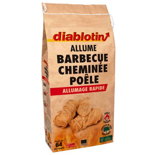 Allume-feu 64 fagotins DIABLOTIN AFEU8 photo du produit